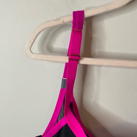 NWOT Cacique Pink and Black Unlined T Shirt Bra - Picture 9 of 12